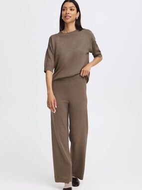 B.Young Knit Pants - Java Melange
